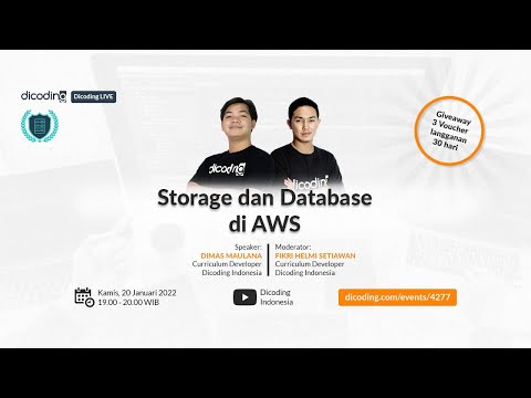 AWS X Dicoding LIVE : Storage dan Database di AWS