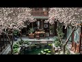 Serene Spring Ambience: Blossom Trees, Birdsong &amp; Lotus Pond | Nature Sounds for Relaxation
