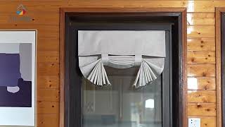 RYB HOME Adhesive Coated Door Curtains | DIY Home Decor