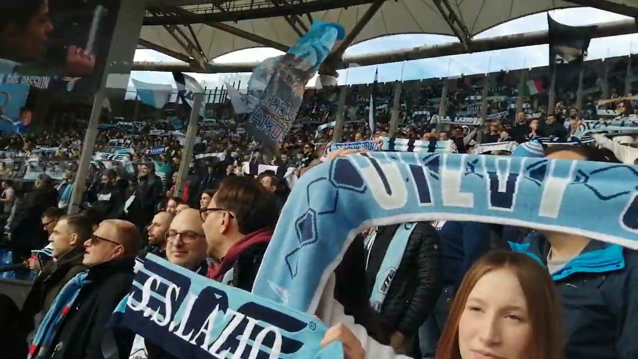 09/02 /2025 LAZIO - MONZA = 5-1 PREPARTITA : GIARDINI DI MARZO CANTATA DA FEDERICA BUDA