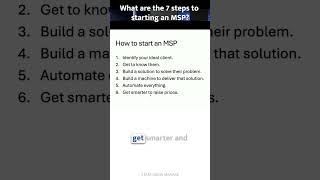 The 7 Steps to Starting an MSP