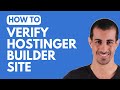 How to Verify a Hostinger Website Builder site in Google Search Console