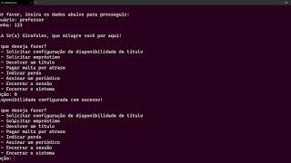 Engenharia de Software 1 - TZ - Execução do Sistema para Gestão de Biblioteca screenshot 4