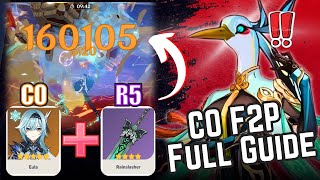 C0 Eula = Best Pyro DPS ?? | Most Detailed Xianyun Guide & Showcase for F2P! - Genshin Impact