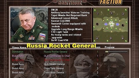 Command & Conquer General Zero Hour Continue Mod - Russia Rocket (NEW GENERAL)