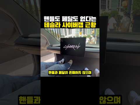 핸들도 페달도 없다는 <strong>테슬라</strong> '사이버캡' 근황?ㄷㄷ..