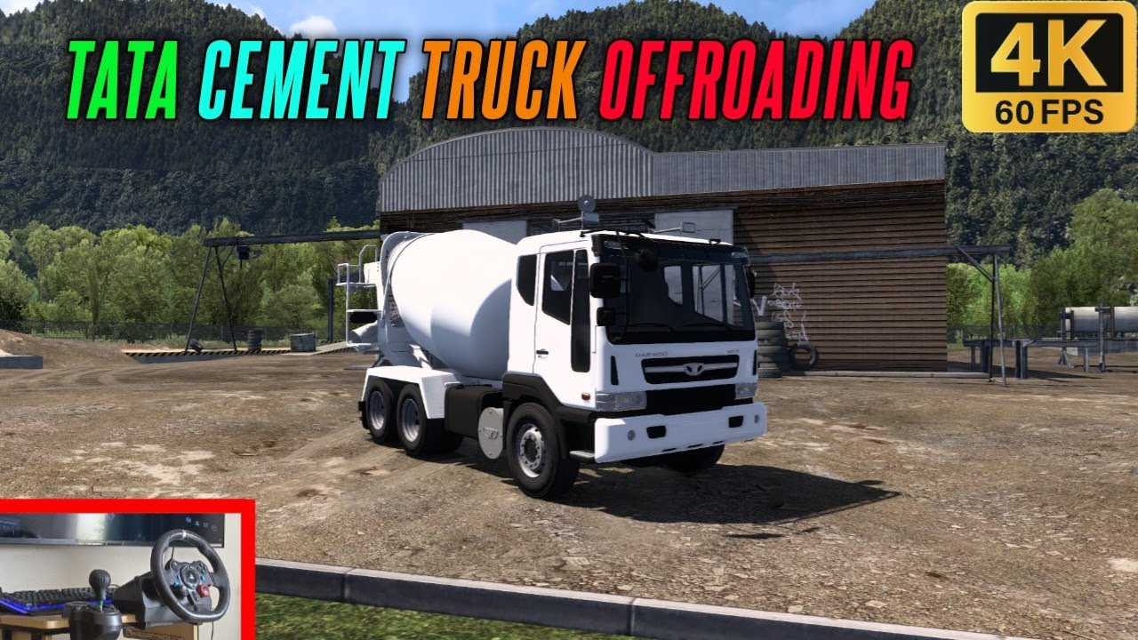 Tata Cement Truck Offroading | Extreme Driving Challenge | Logitech G29 gameplay | ETS 2