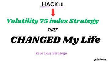 Volatility 75 index Strategy that Changed My Life (Must watch)!!!
