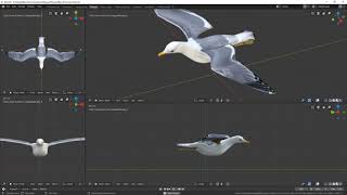 Blender seagull material