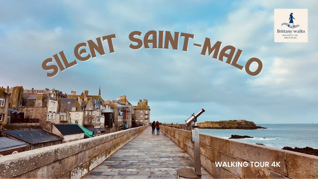 Saint-Malo Ramparts Walk | Quiet December Morning in Brittany (No Talking, 4K)