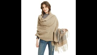 New arrival cashmere thickened soft plaid blanket scarf women autumn winter warm wool scarves for screenshot 4