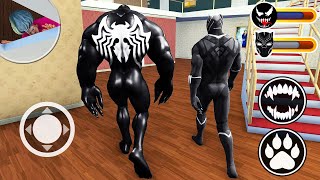 VENOM and BLACK PANTHER Playing Hide And Seek in Scary Teacher 3D