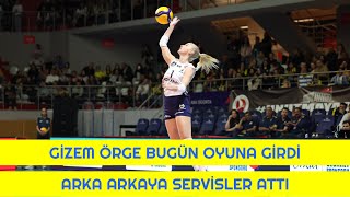 Gizem Örge Oyuna Girdi Arka Arkaya Servisler Attı