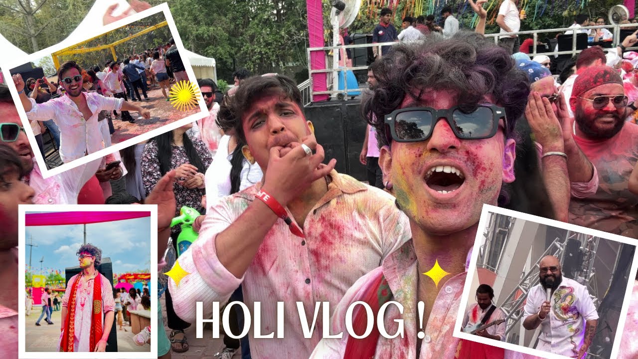 HOLI PARTY 2025 😍+ FULL MAZE WITH @BPraakOfficial 🥰|| jawaharlal nehru stadium || #holiparty