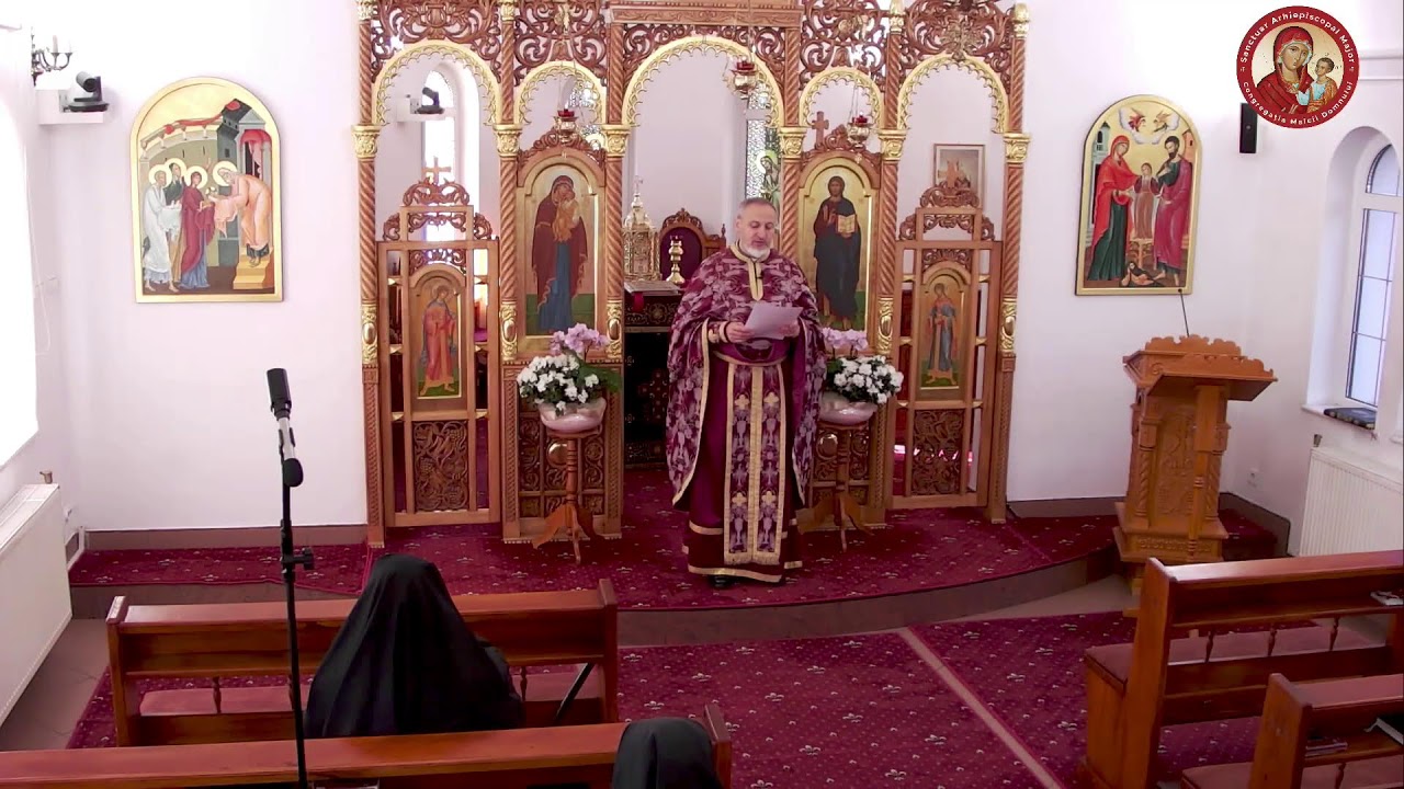 SFÂNTA ȘI DUMNEZEIASCA LITURGHIE   - Luni, 9 Martie 2026