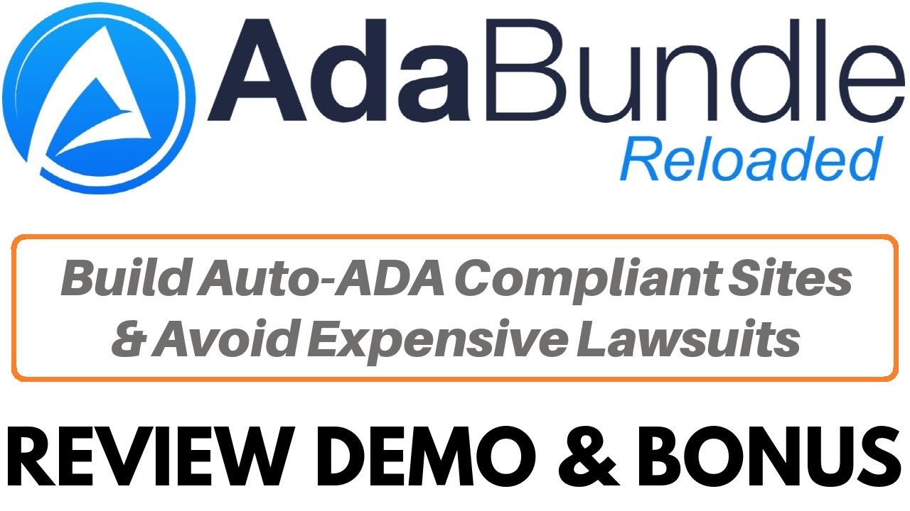 ADA Bundle Reloaded Review Demo Bonus - Protect You & Your Clients' Sites Automatically