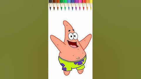 How to Draw Patrick Star | Easy Patrick Star Drawing Tutorial for Kids #drawing #kidsart #art #short