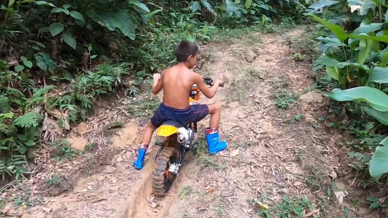 MINI INSCR1TO SUBIU TRILHA DA ONÇA DE MINI MOTO.