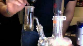 HOSS BUILD A BONG TRIPLE INLINE GEAR STEMLESS ASHCATCH