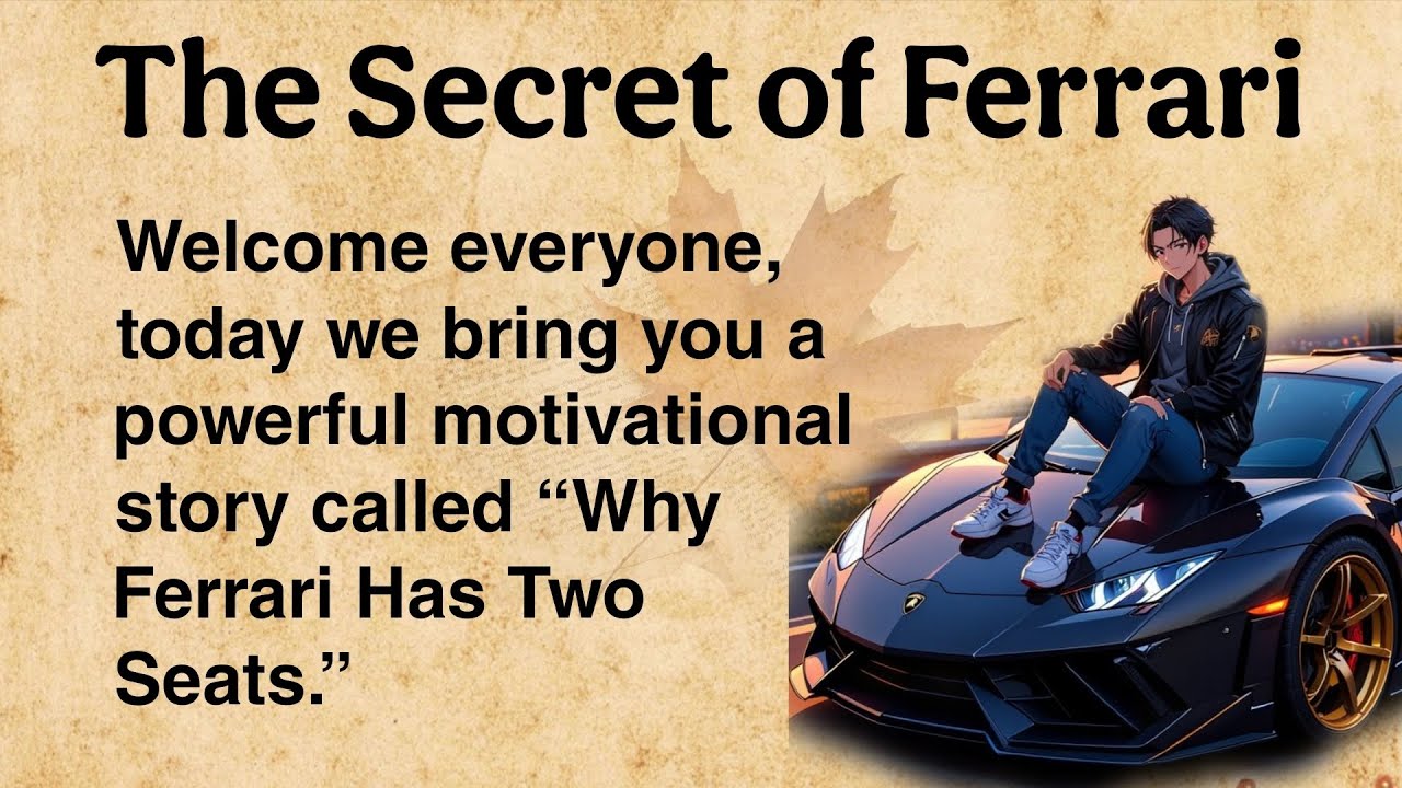 Why Ferrari Has Only Two Seats? 🚗 | The Struggle of a Man | Motivational Story