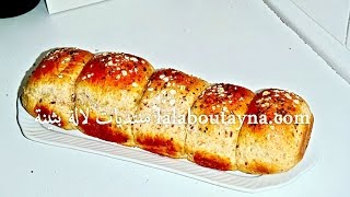 خبز الطوست(البان دومي) ب دقيق القمح الكامل و الحبوب المنسمة لديد وصحيpain de mie(toast) maison