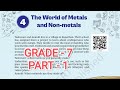 NCERT SCIENCE, CLASS -7th CURIOSITY CH- 4 THE WORLD OF METALS AND NON METALS