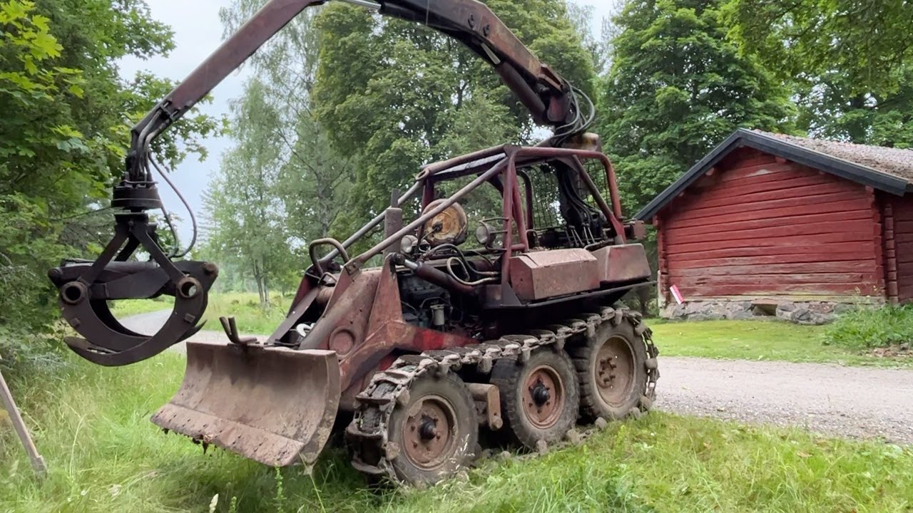 Köp Skogsmaskin BM Ösa Bamse med kran och timmerkärra på Klaravik