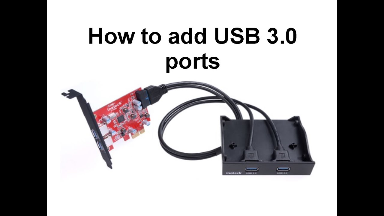 How to install usb 3.0 ports on your PC - YouTube