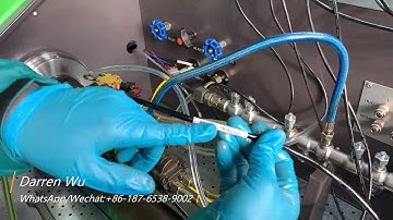 New system CR718 common rail test bench CAT 320D pump connection