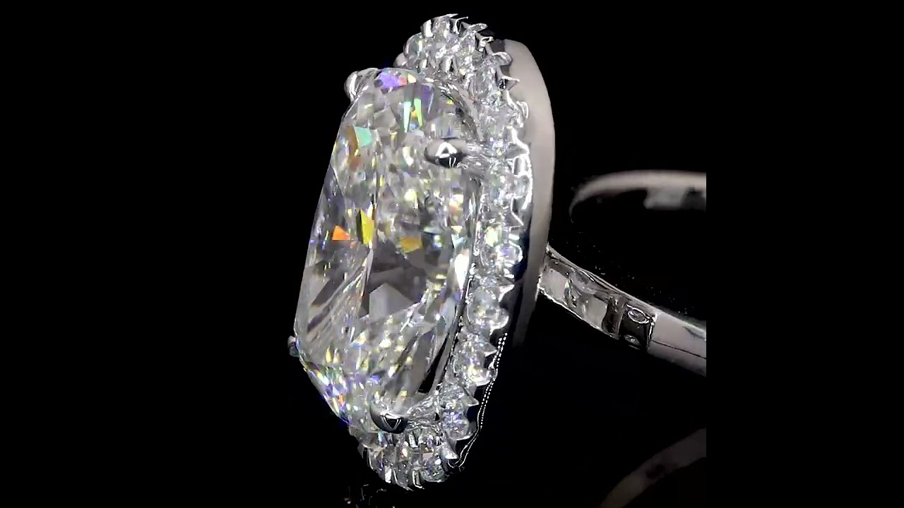 Cushion Shape Lab Grown Diamond Ring.💍