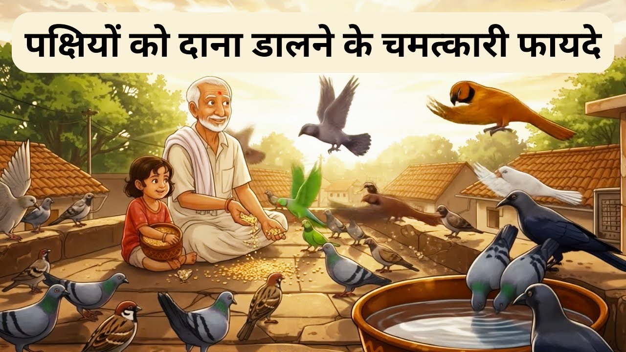 पक्षियों को दाना डालने के चमत्कारी फायदे | Bird Feeding Benefits | सुख-समृद्धि और पितरों का आशीर्वाद