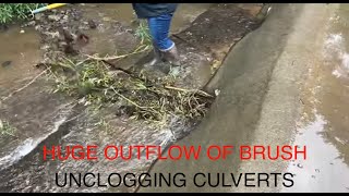 unclogging culverts/beaver dam breakup/massive outflow 6/12/23