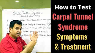 Carpal Tunnel Symptoms, Wrist and Hand Pain (Median Nerve), Carpal Tunnel Syndrome Treatment, CTS