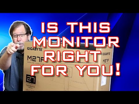 GIGABYTE M27F 144Hz 27 Inch IPS GAMING AT A BUDGET PRICE WITH BUILT-IN KVM - UNBOXING AND REVIEW