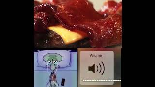 Squidward listens to music in bed meme #memes