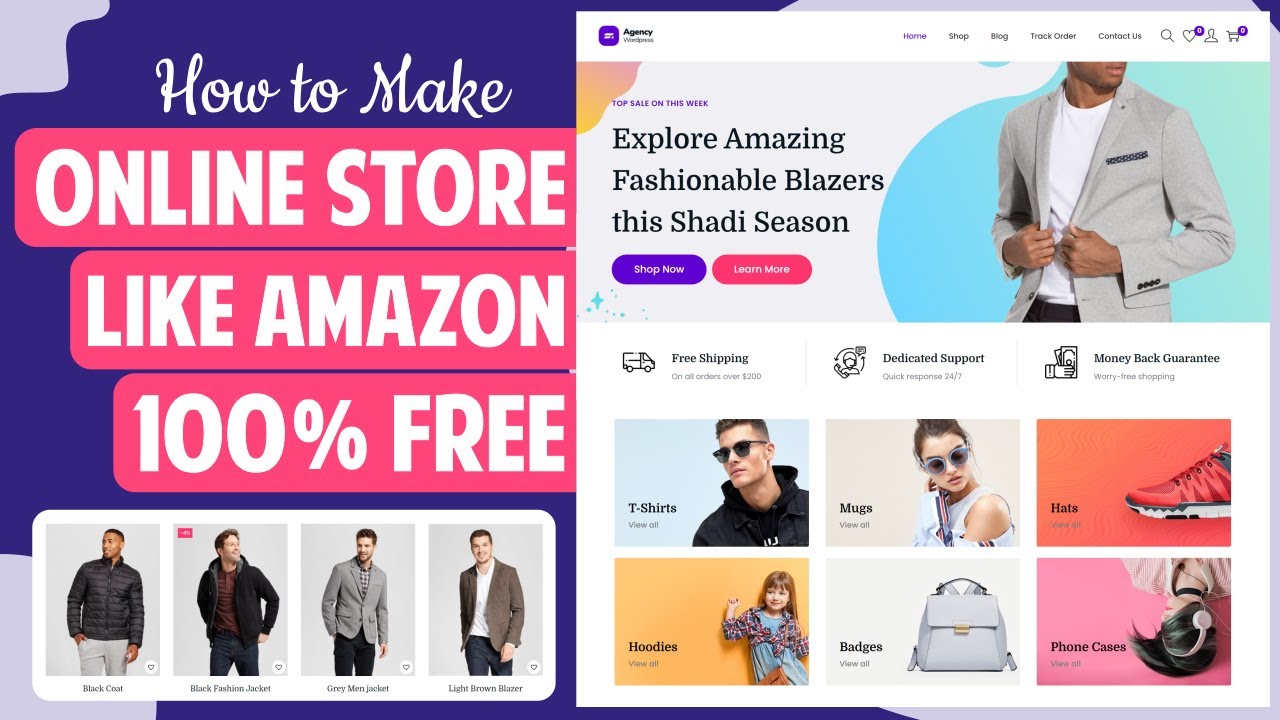 ⁣How to Create an eCommerce Website with WordPress FREE – ONLINE STORE 2022