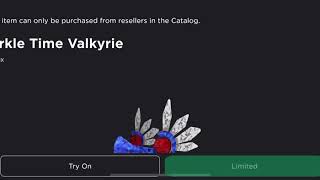 I found somebody with a blue sparkle time Valkyrie!!!