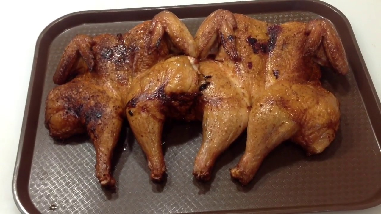 Camp Chef Portable Pursuit Pellet Grill 3 Racks Of Ribs And 2 Spatchcocked Chickens, Awesome