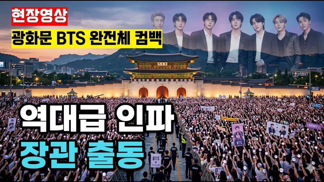[단독] 광화문 지하철 통제! BTS 컴백날 벌어질 역대급 상황