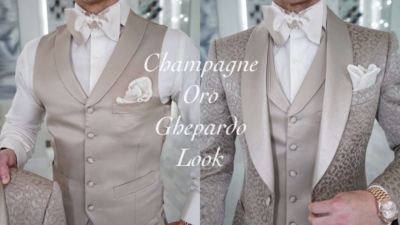 Unique Champagne Wedding Suit | Menswear Inspo | 