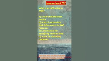 Question No. 262 | AWS Solutions Architect Associate Certification Practice Questions | #aws #shorts