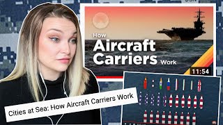 New Zealand Girl Reacts to HOW AIRCRAFT CARRIERS WORK | CITIES AT SEA