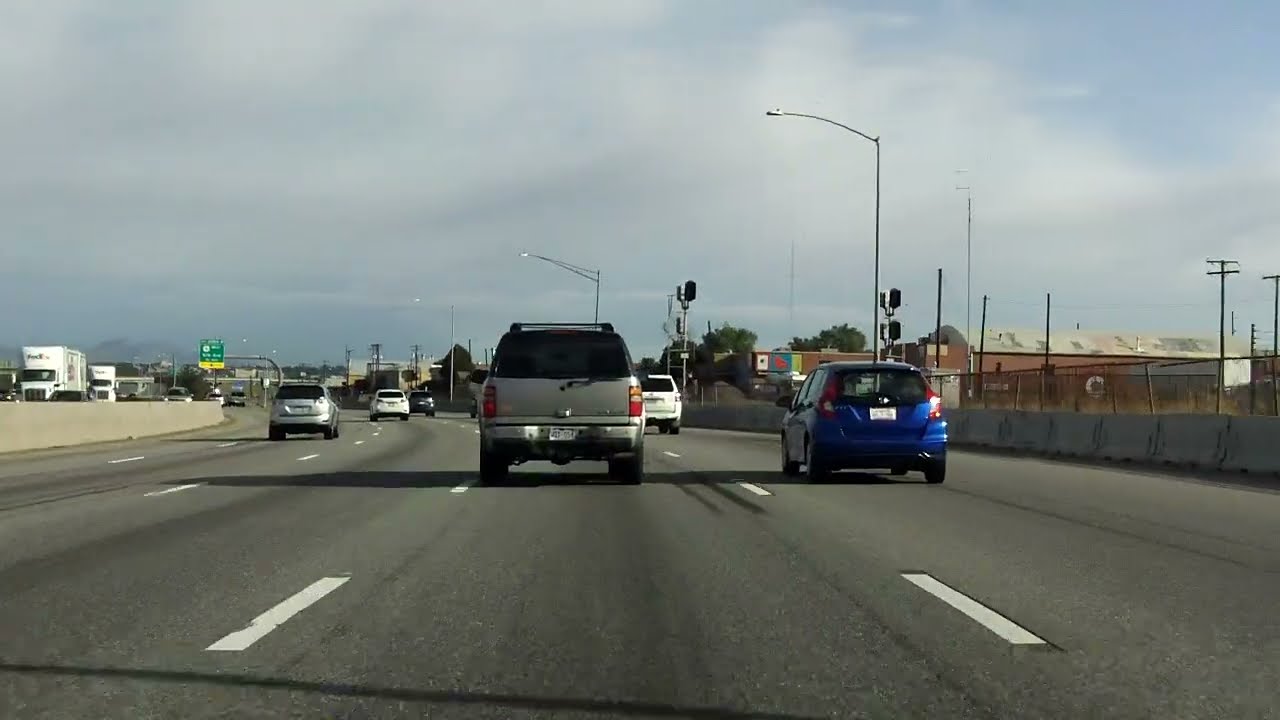 Downtown Denver, CO Driving Tour northbound/inbound