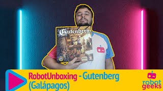 Unboxing Gutenberg (Galápagos Jogos) [RobotUnboxing]