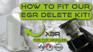 TVP Trafic Vivaro Primastar EGR Delete/Blanking Kit | Stop Carbon Build-Up In Your EGR with X8R!