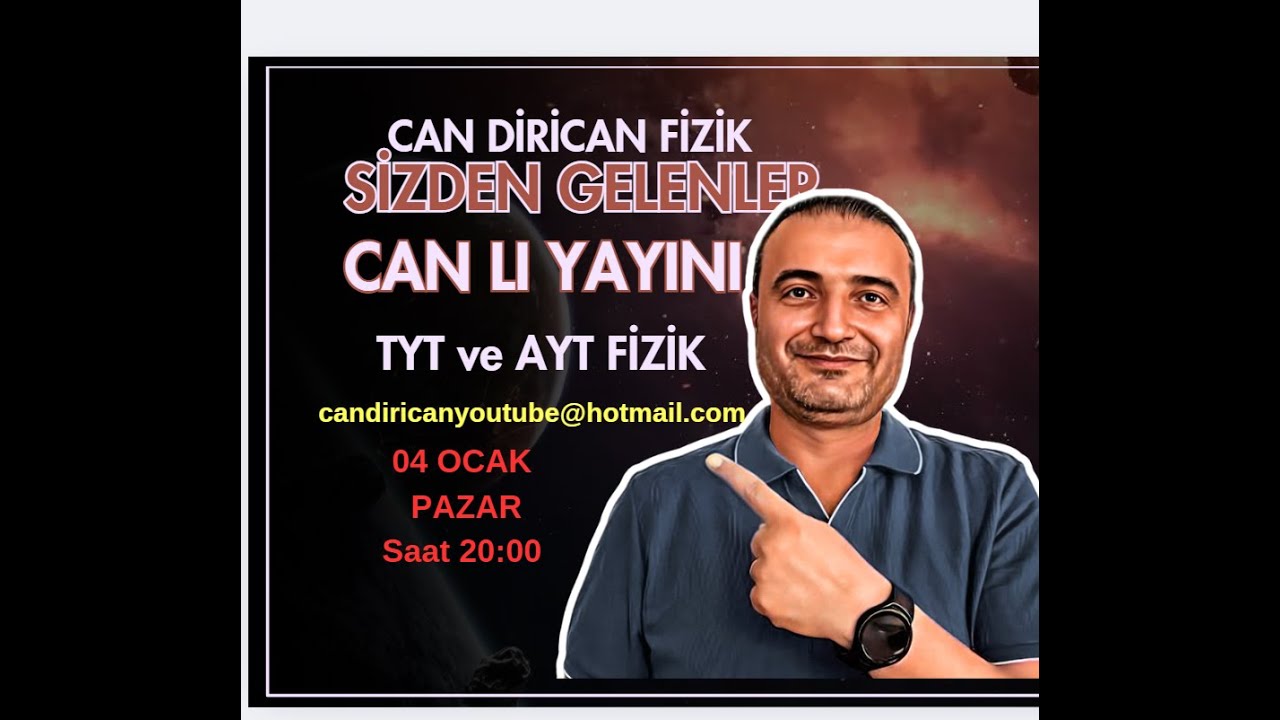 04 Ocak 2026 Sizden gelenler CAN lı Yayın soru çözümü