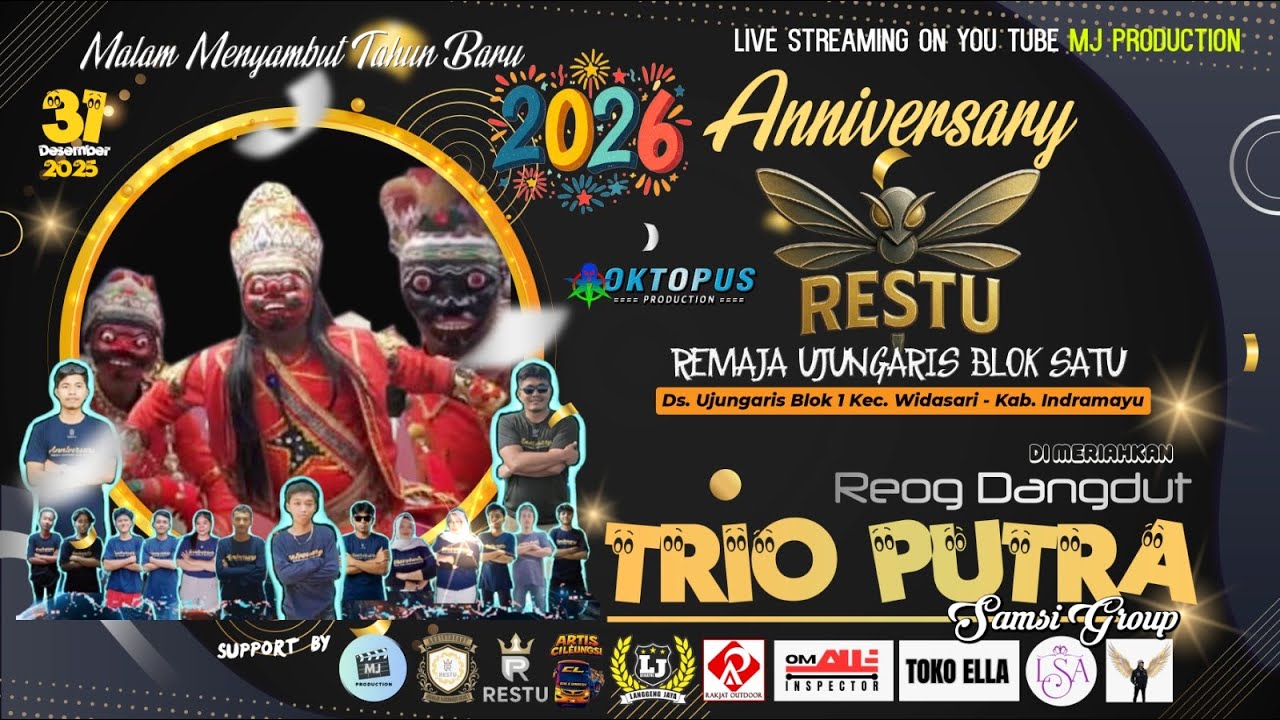 🔵LIVE REOG "TRIO PUTRA" (SAMSI GROUP) ✅ANNIVERSARY REMAJA UJUNGARIS BLOK SATU♦️UJUNGARIS,31.12. 2025