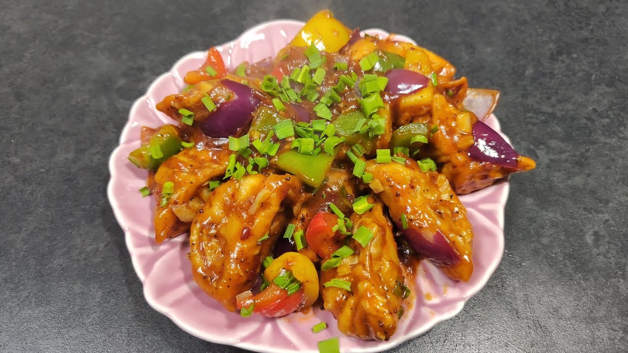 VEG CHILLI MOMOS(DUMPLINGS)