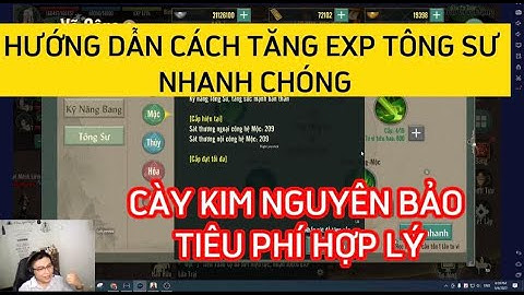 VL1 MOBILE : HƯỚNG DẪN CÁCH TĂNG EXP TÔNG SƯ NHANH CHÓNG -TÍCH KIM NGUYÊN BẢO TIÊU PHÍ HỢP LÝ