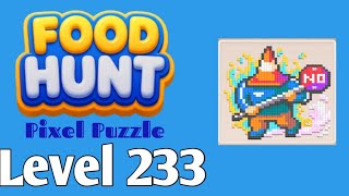 Food Hunt: Pixel Puzzle level 233 walkthrough solution 